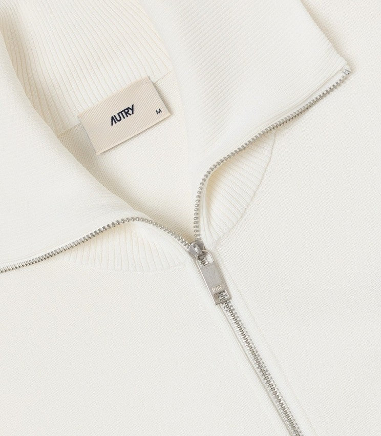 Autry Full-Zip Jacket With Contrasting Striped Accents