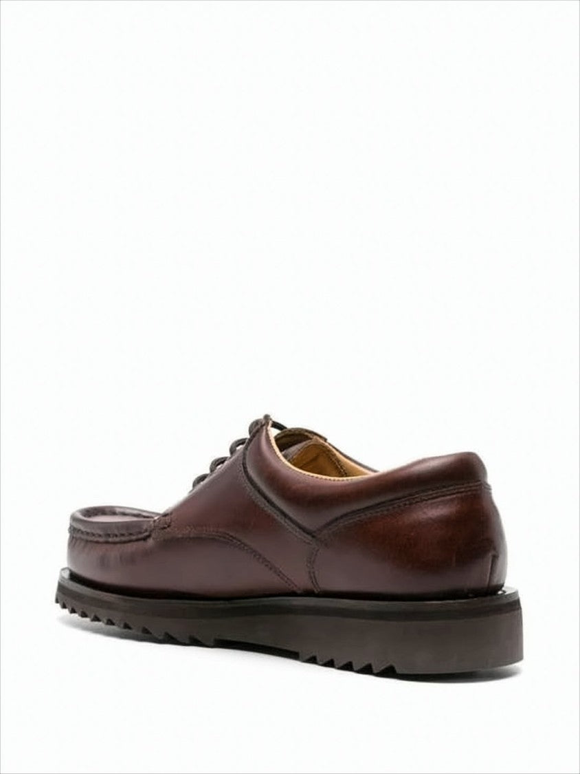 Paraboot Polished Leather Lace-Up Dress Shoes