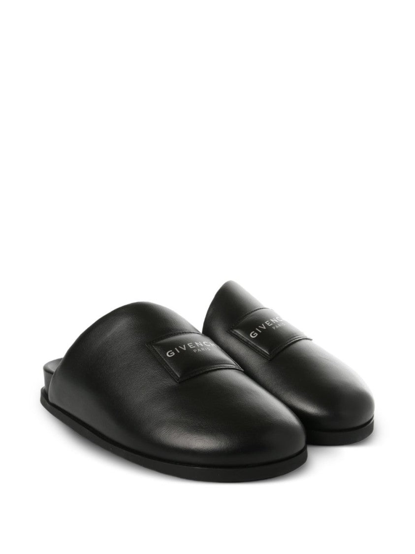 Givenchy Black Label Padded Asymmetric Flat Mules