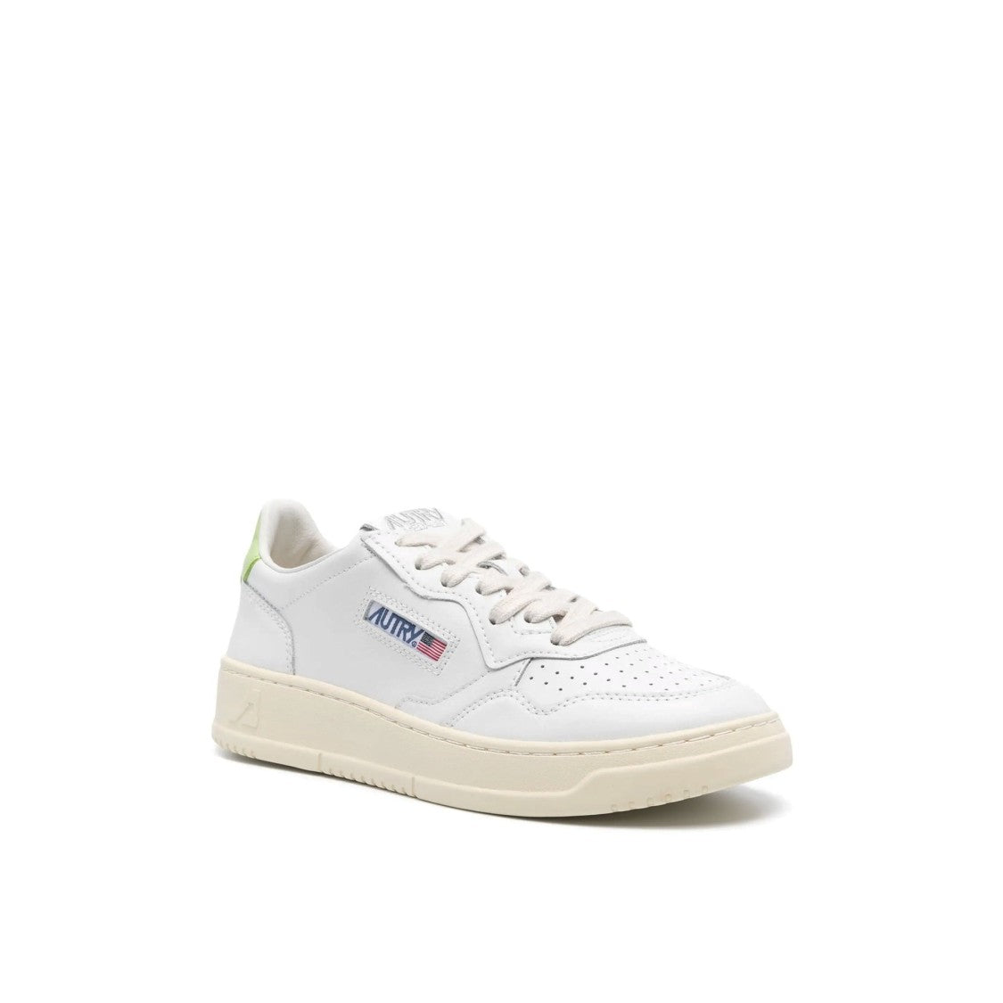 Autry Medalist Leather Sneakers With Embroidered Logo And Vintage-Inspired Sole