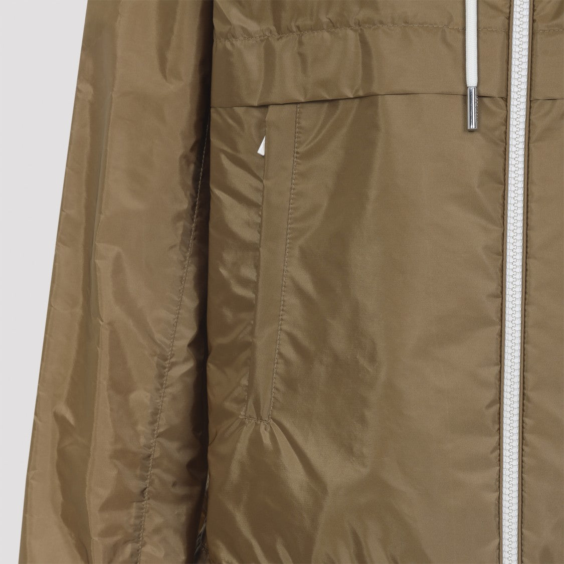 Moncler Nude Neutrals Lightweight Polyamide Jacket