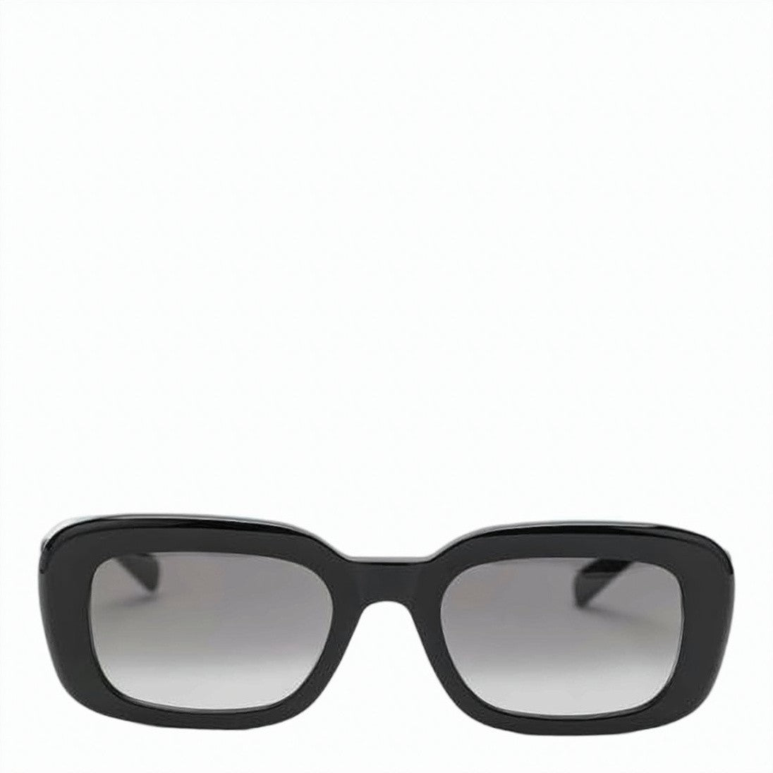Saint Laurent Rectangular Black Acetate Sunglasses With Gradient Lenses