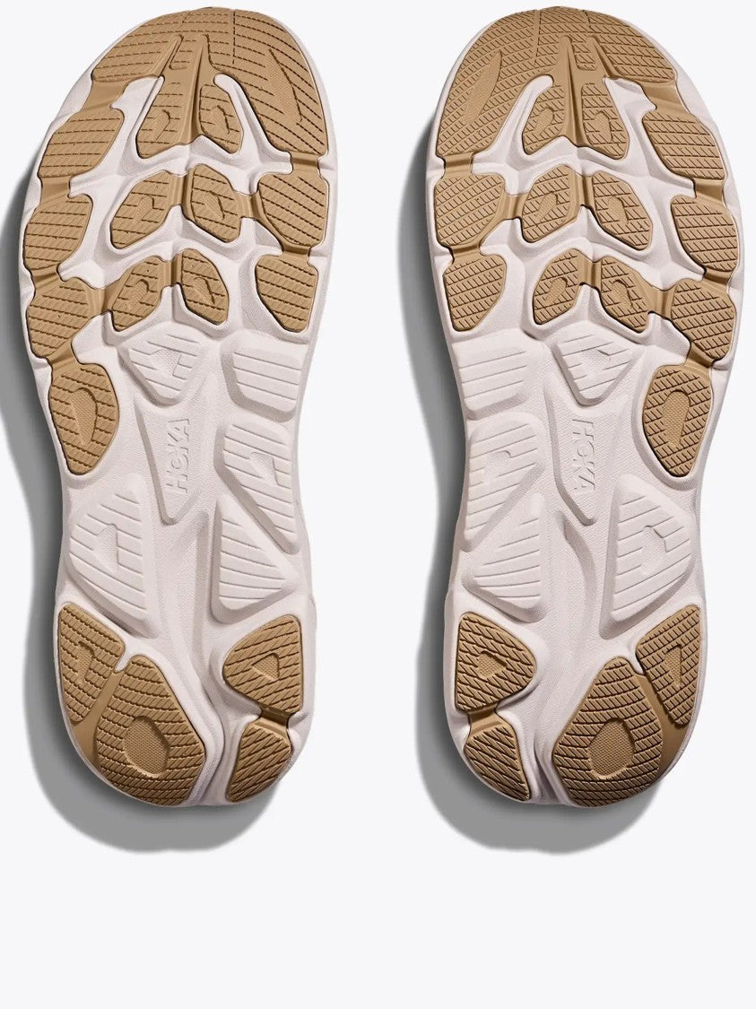 Hoka Beige Clifton 10 Cushioned Mesh Sneakers