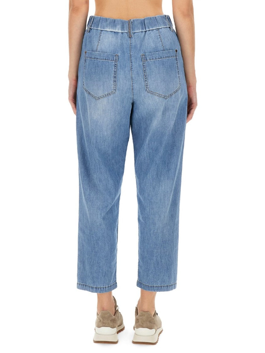 Brunello Cucinelli Five-Pocket Pants In Lightweight Denim