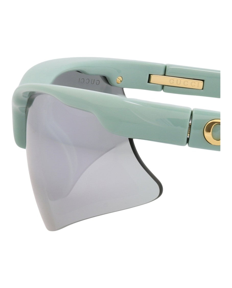 Gucci Shield-Frame Injection Sunglasses