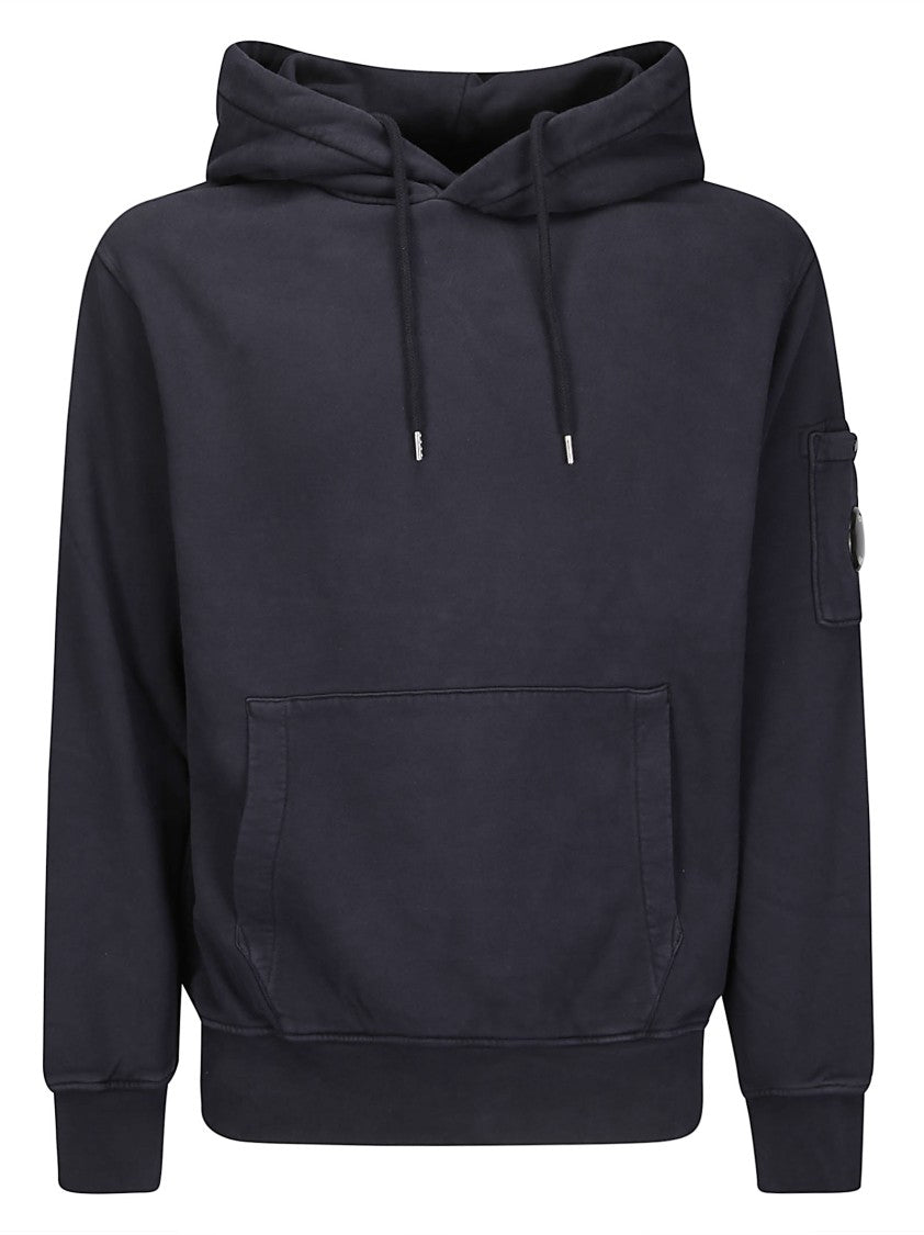C.P. Company Sweatshirts Sweat Hooded In Brushed Emerized Diago