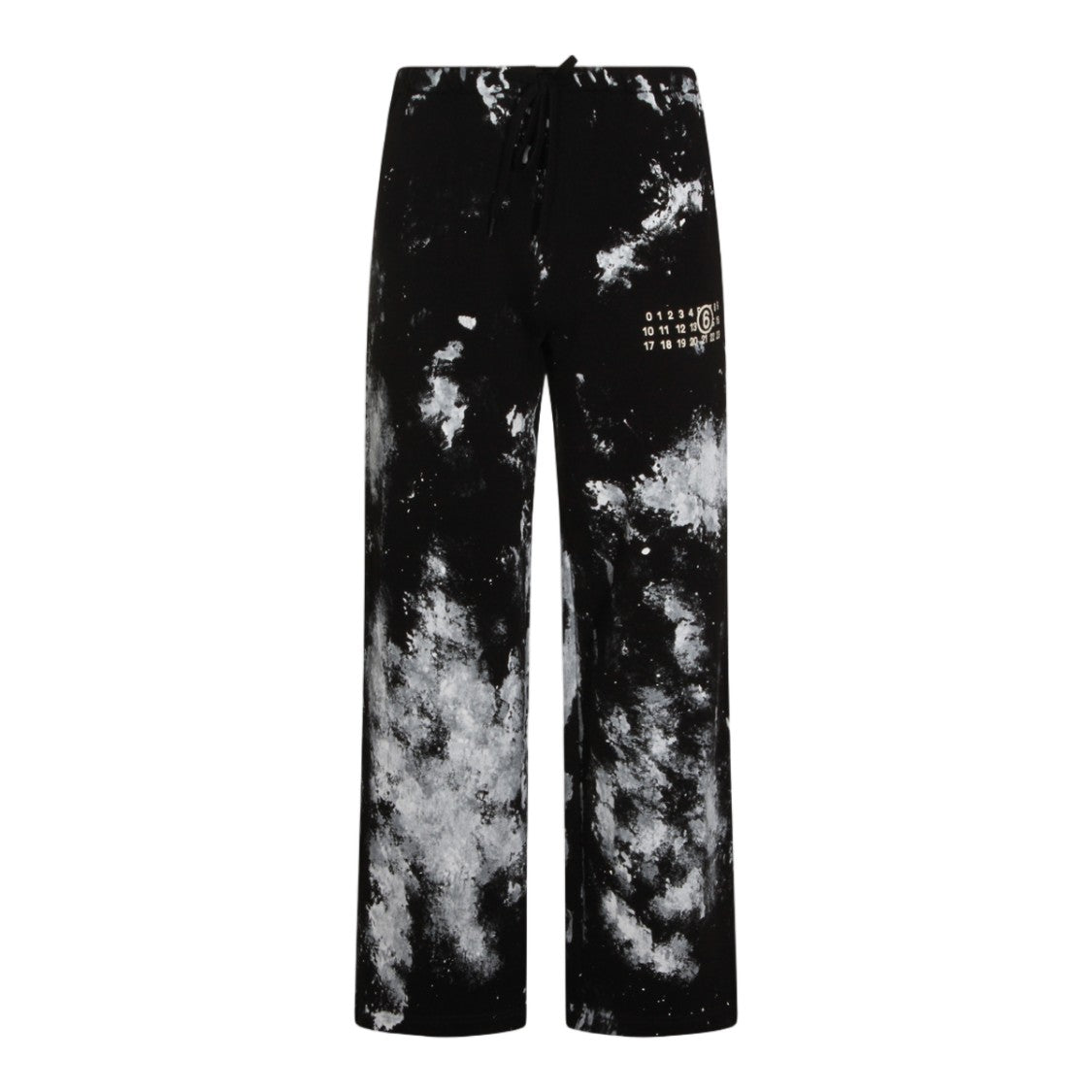 Mm6 By Maison Margiela Relaxed Straight-Leg Pants With Abstract Splatter Pattern