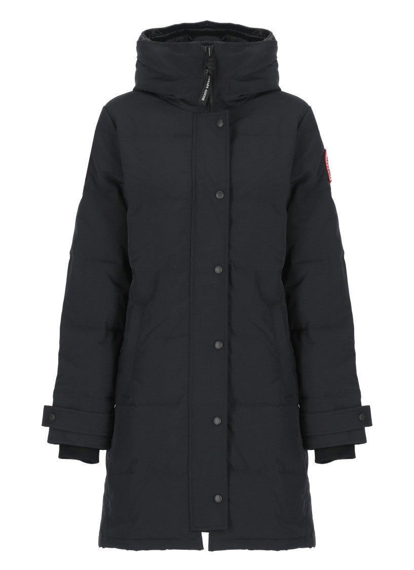 Canada Goose Black Tesh Fabric Shelburne Down Jacket