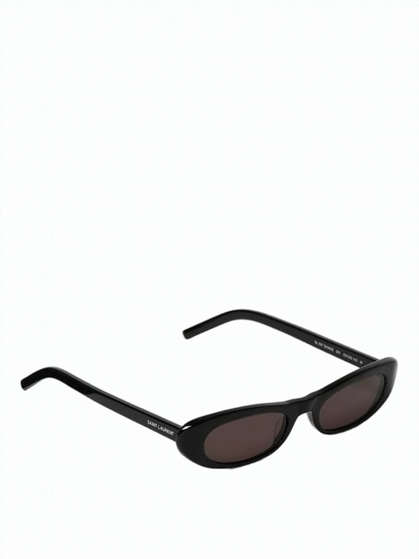 Saint Laurent Narrow Oval Sunglasses