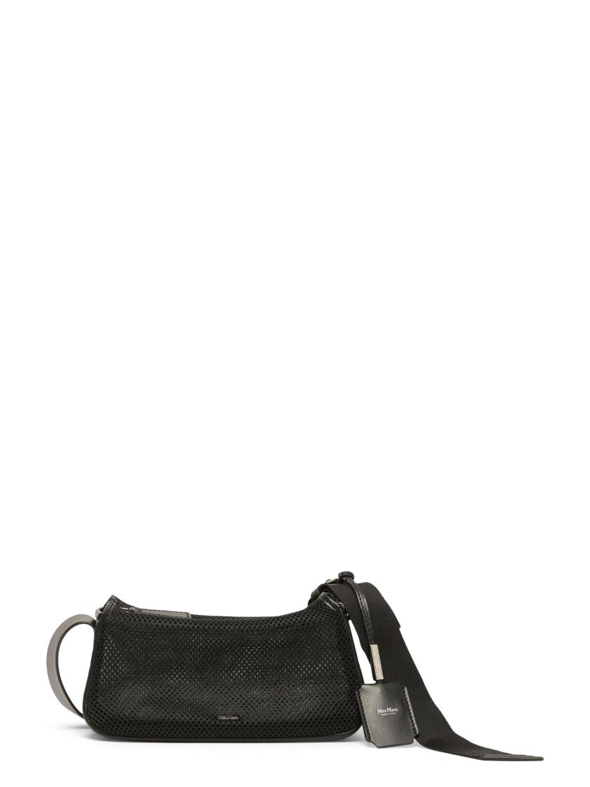 Max Mara Textured Mesh Polyester Bag With Adjustable Strap