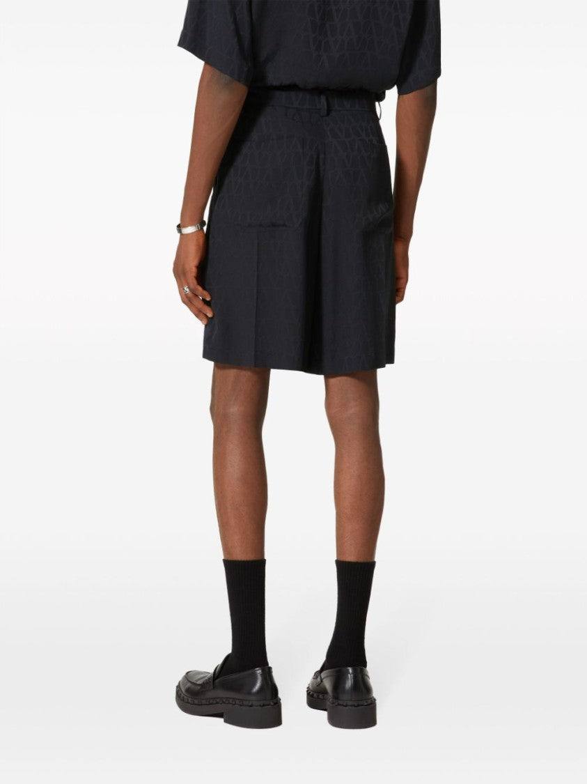 Valentino Garavani Toile Iconographe Silk Bermuda Shorts
