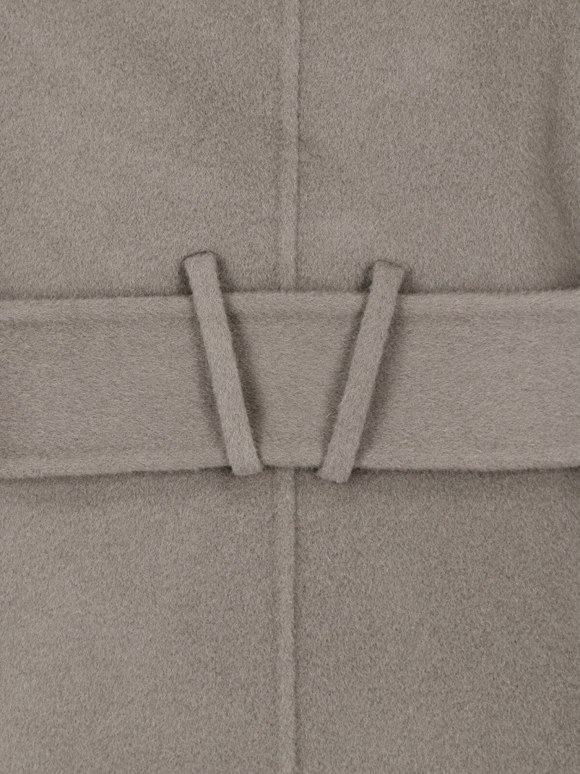 Ivy & Oak Grey Iocelia Belted Wool Coat
