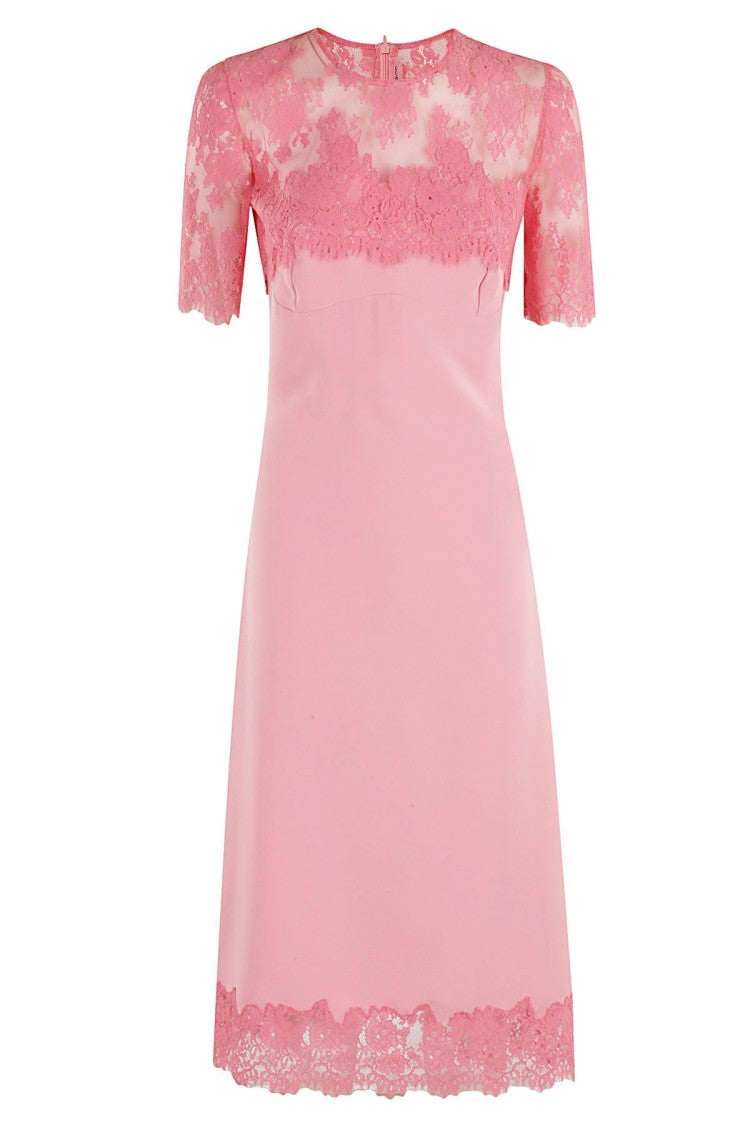 Ermanno Scervino Midi Dress In Soft Cady