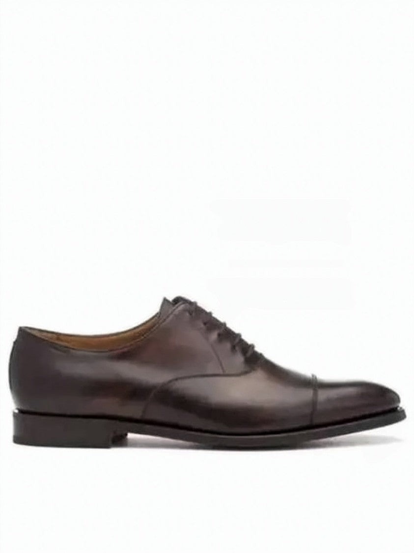 John Lobb Classic Brown Cap-Toe Oxford Shoes