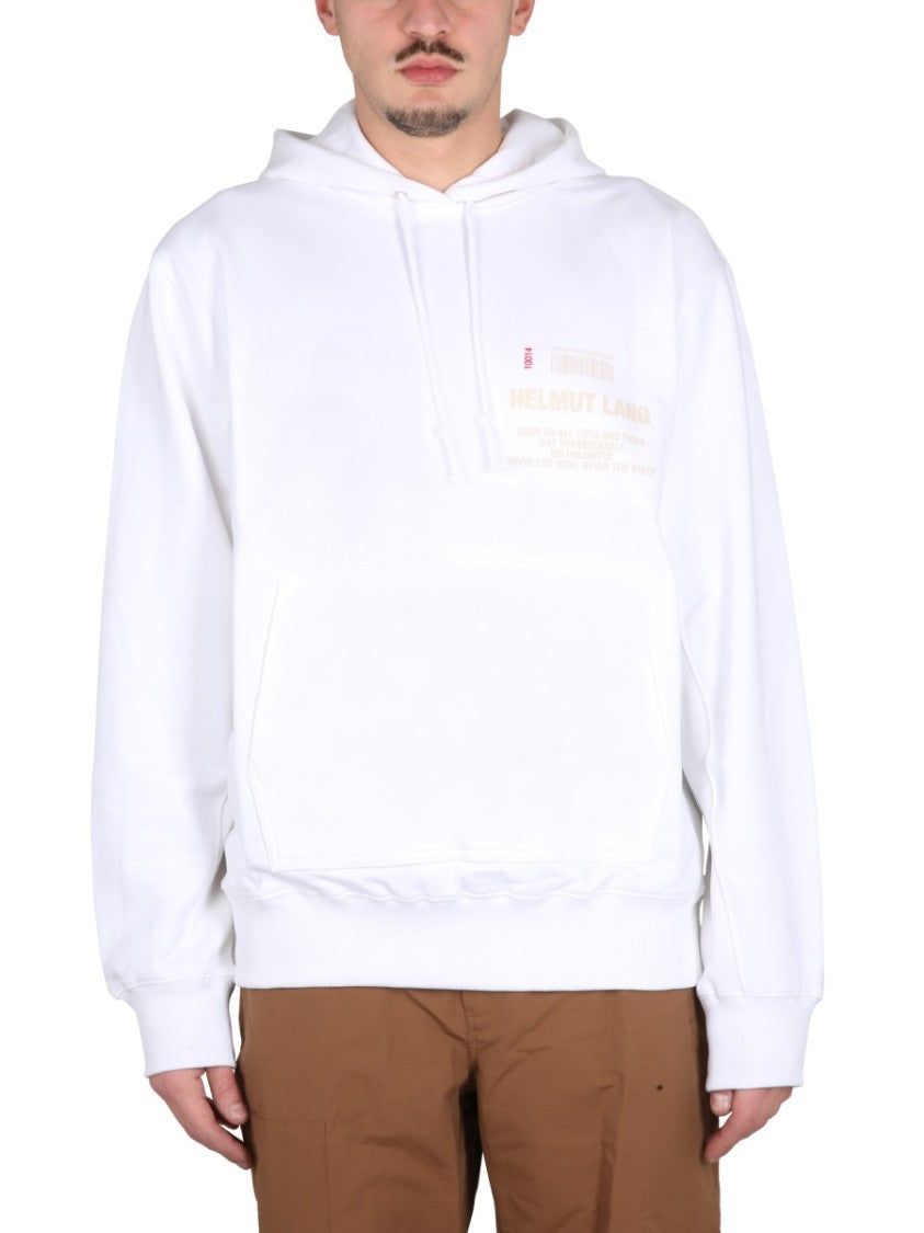 Helmut Lang Sweatshirt With Logo And Graphic Design