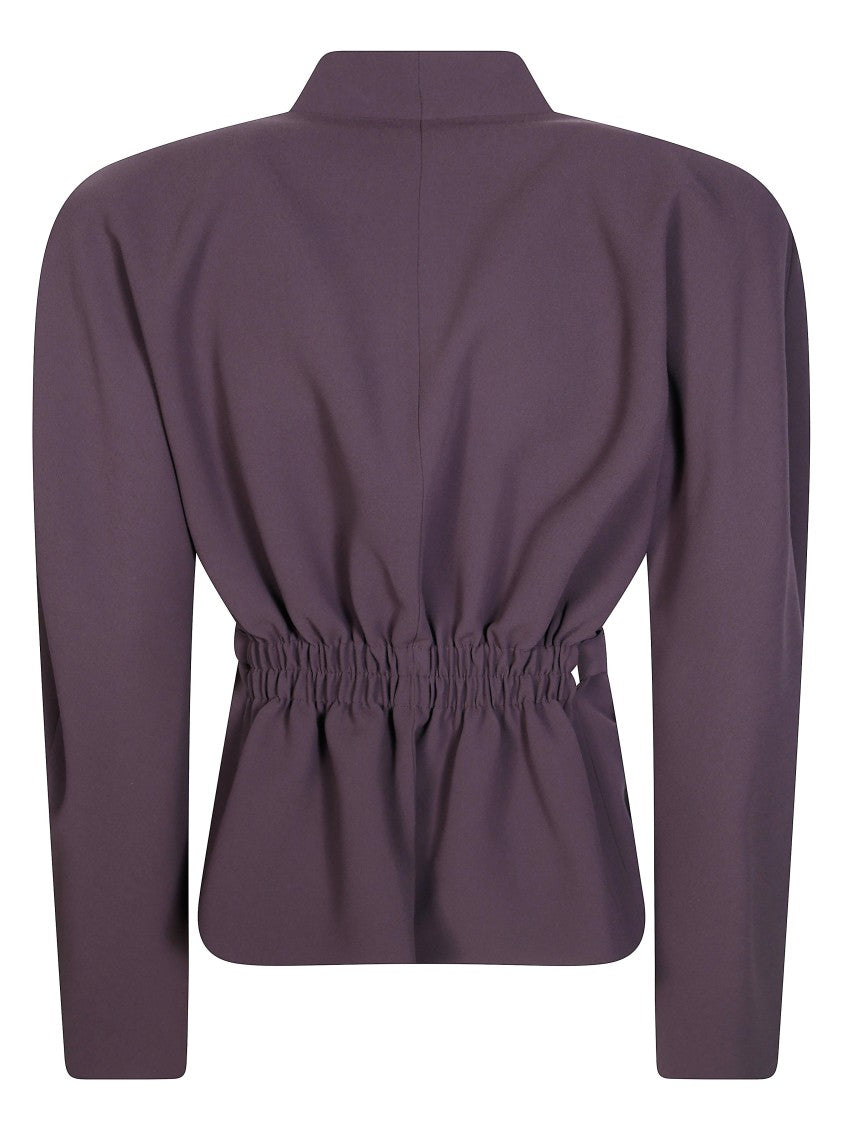 The Andamane Margaux Rounded Shoulder Belted Blazer