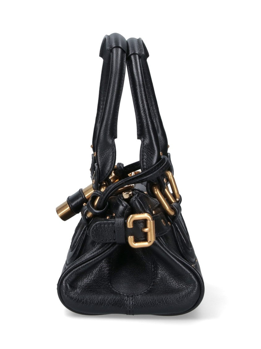 Chloé Textured Buffalo Leather Small Paddington Handbag