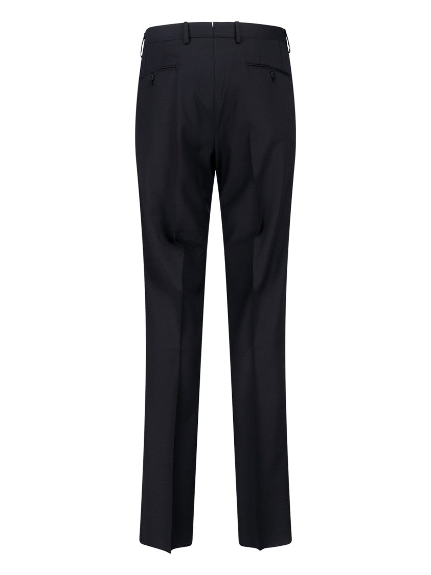 Caruso Black Wool Single-Breasted Suit, Dark Shade