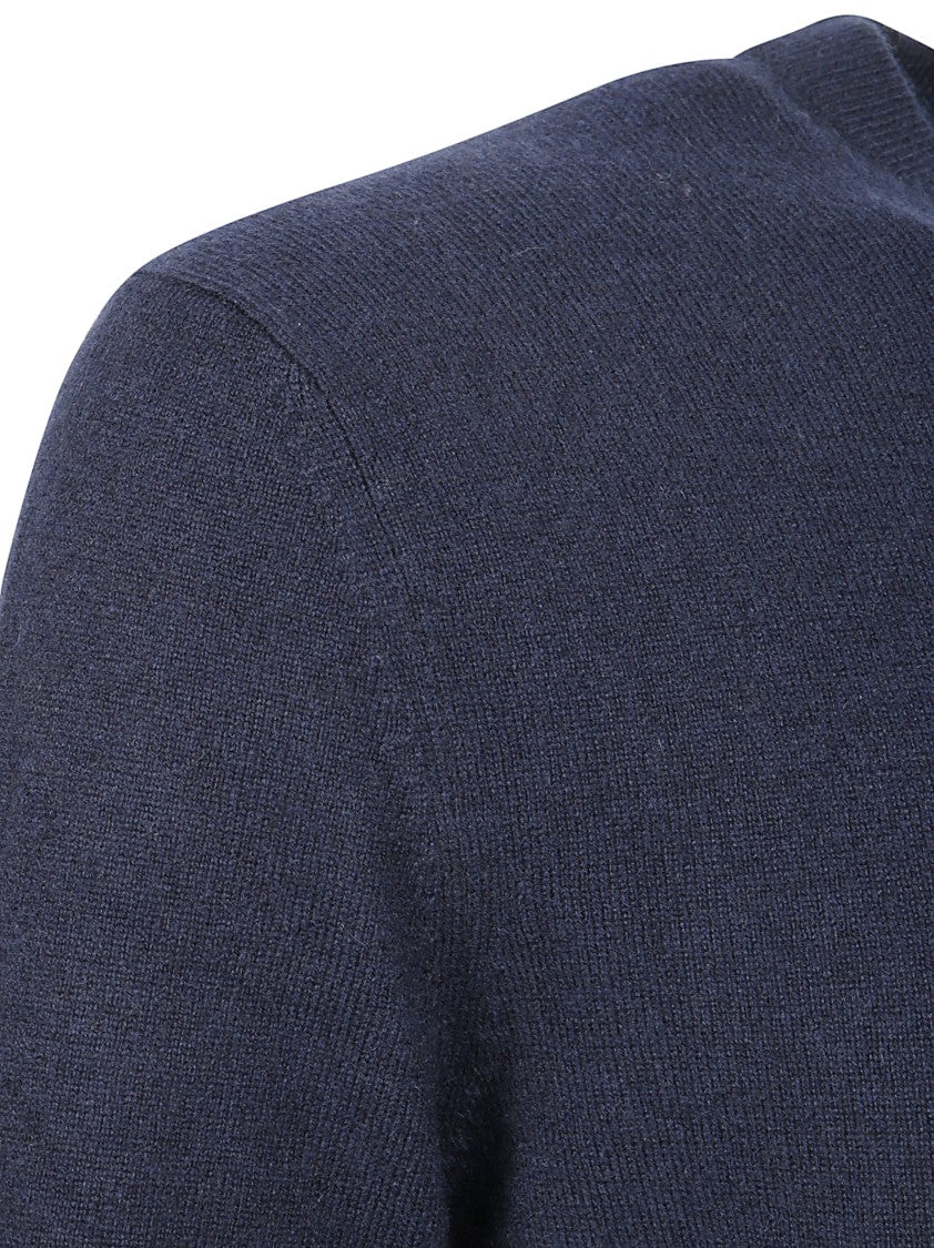 Ballantyne Crew Neck Knit Sweater With Ribbed Cuffs And Hem