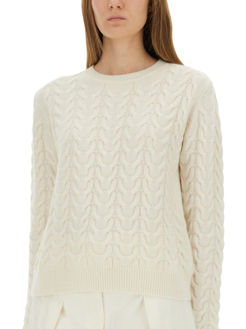 Max Mara Aramis Braided Cable Knit Cashmere Sweater