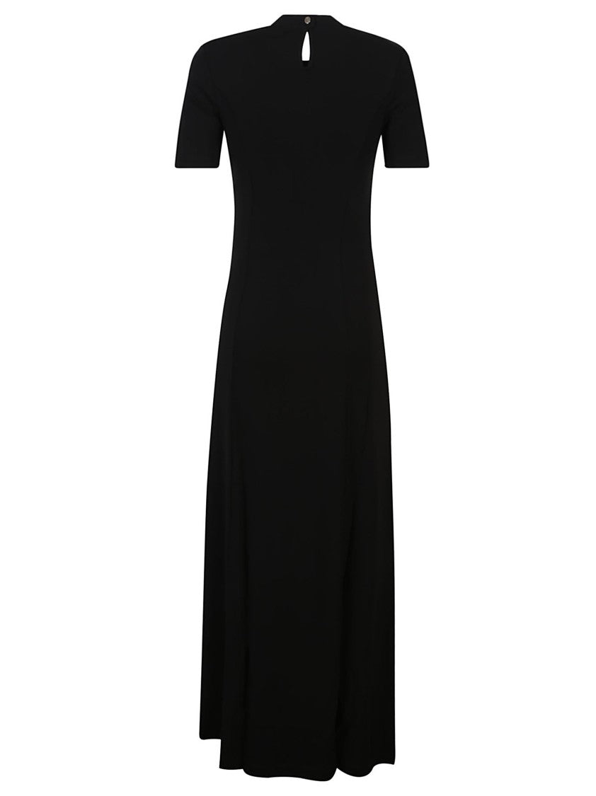 Rabanne Long Dress Black Viscose Maxi Dress