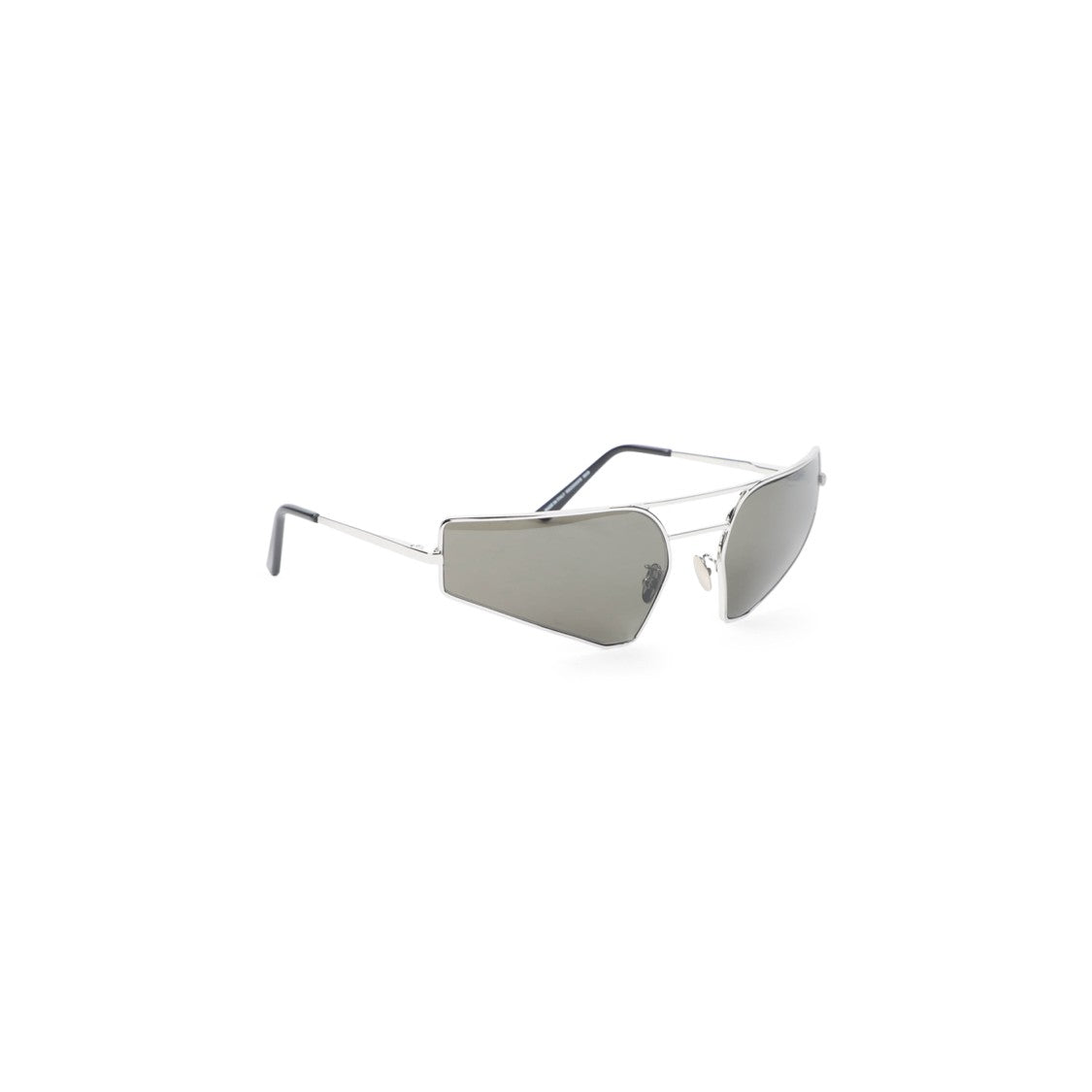 Rick Owens Prong Silver Metal Sunglasses