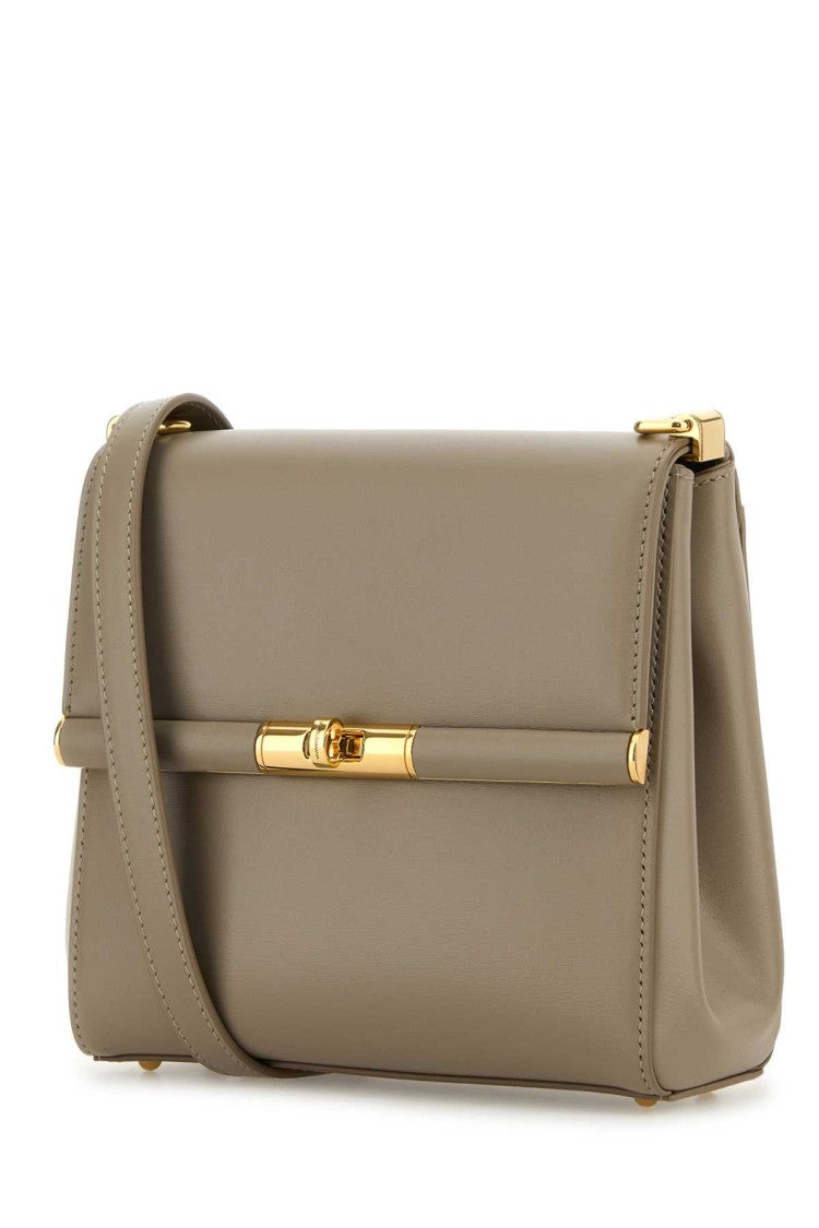 Dolce & Gabbana Dove Grey Leather Marlene Crossbody Bag
