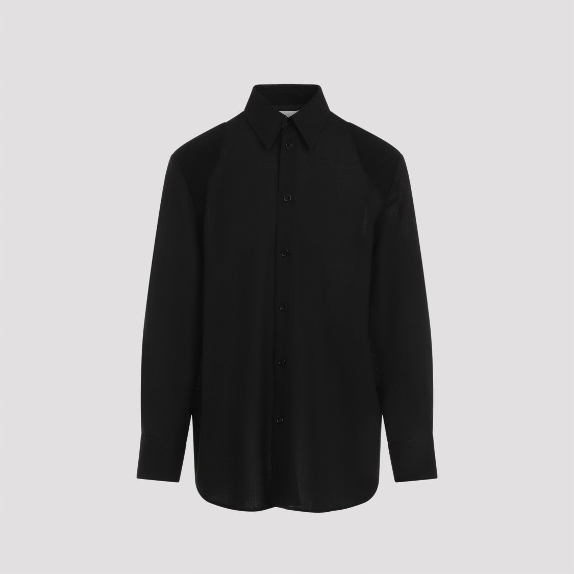 Jil Sander Black Wool Shirt