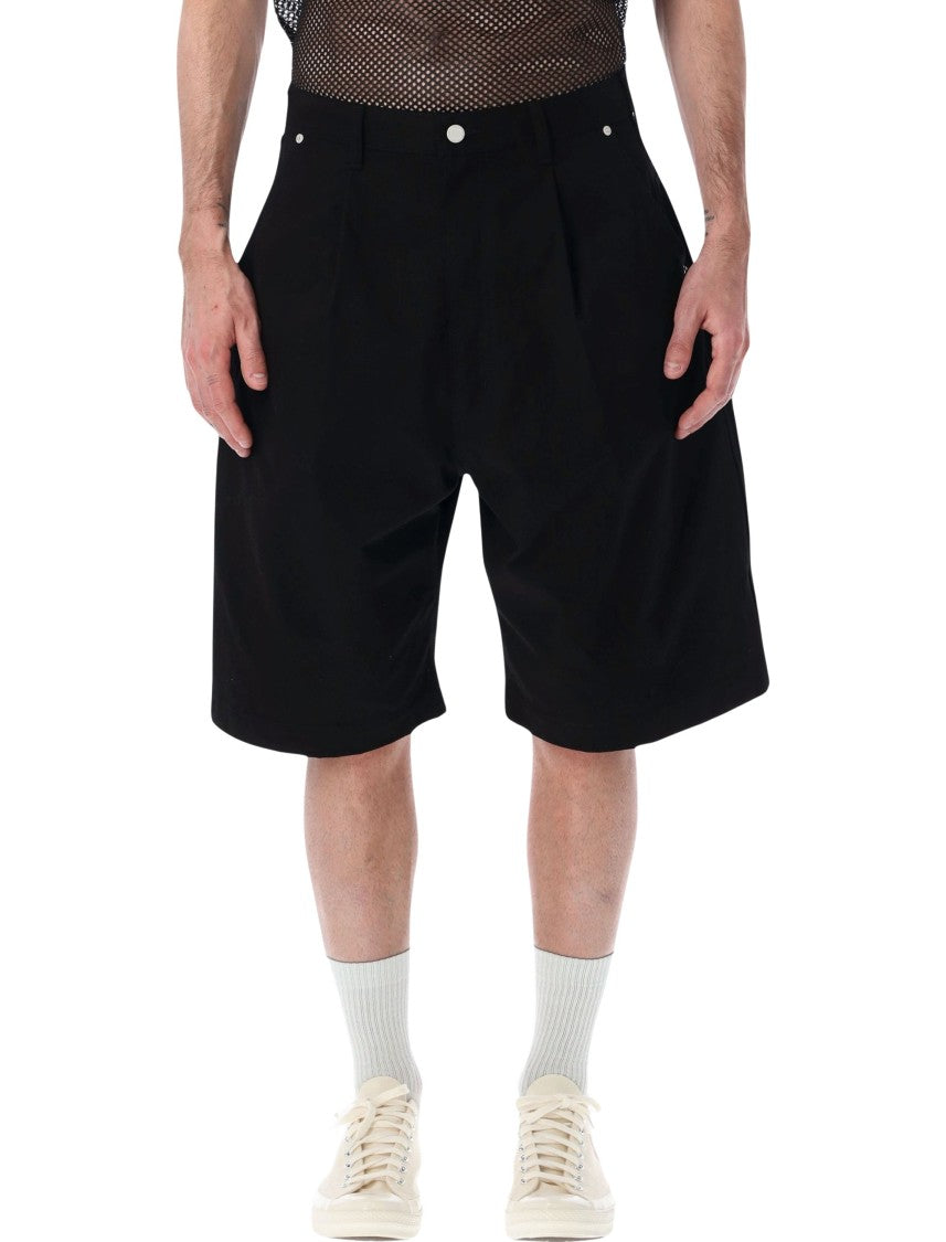 Comme Des Garçons Five Pocket Wide Leg Black Shorts