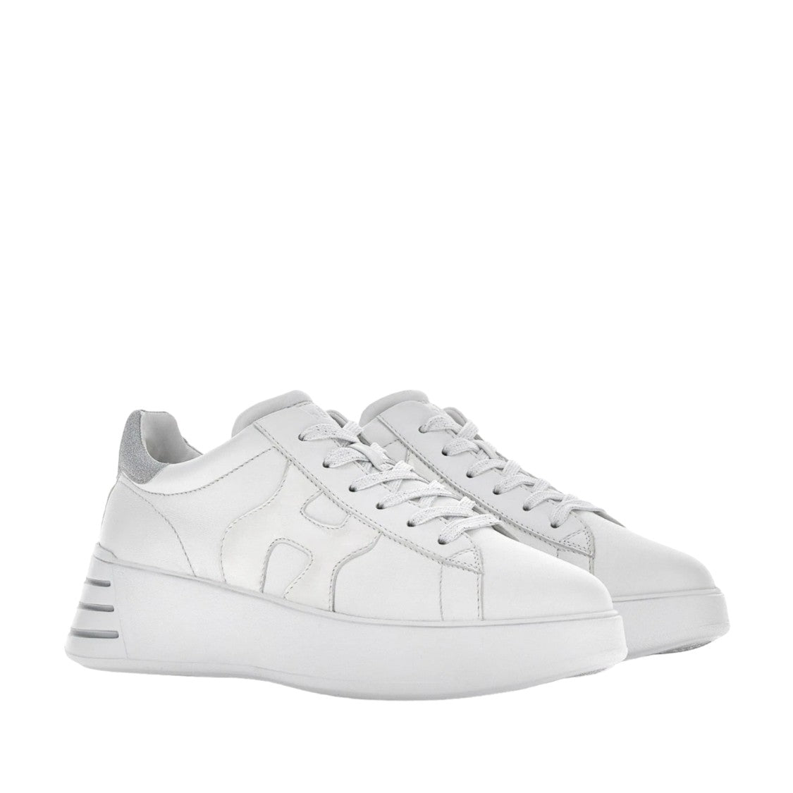 Hogan Minimalist White Leather Sneakers