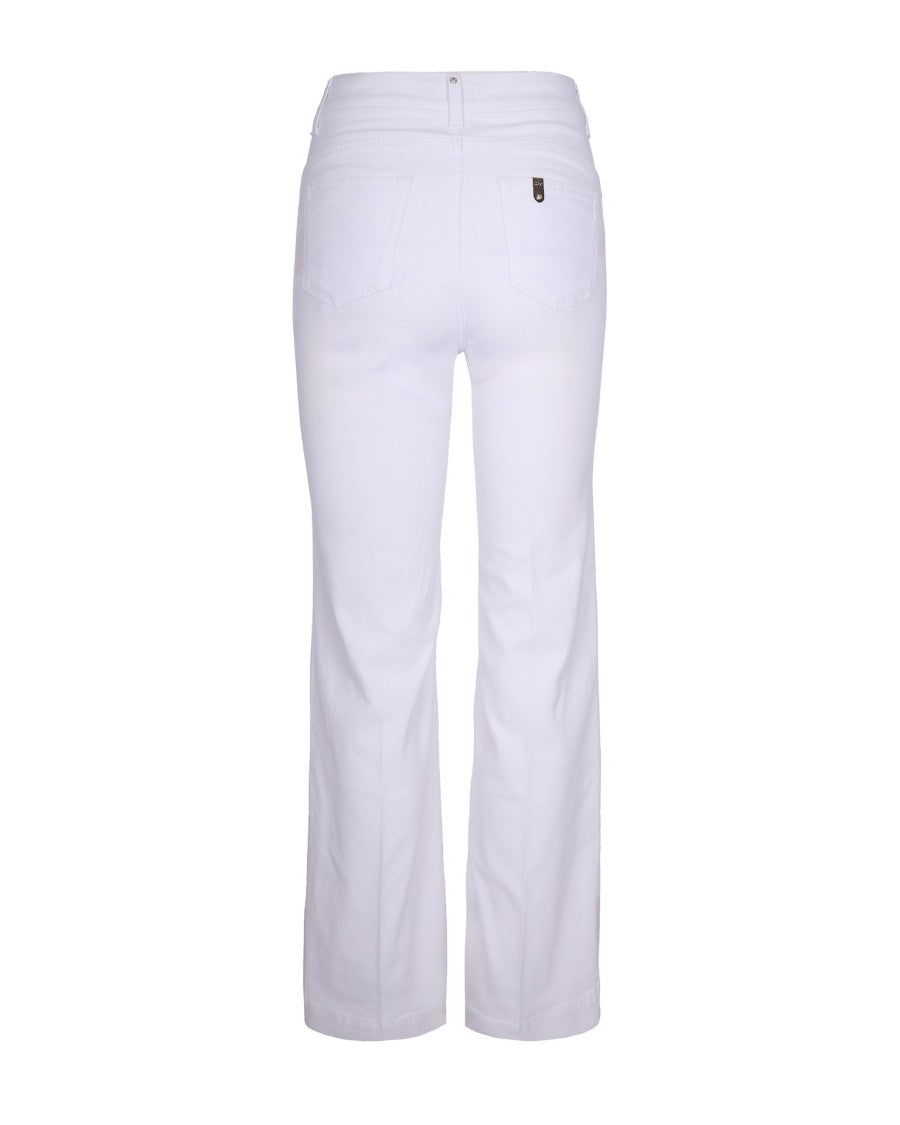 Liu Jo High-Waisted Flare Jeans With Jewel Button Accents