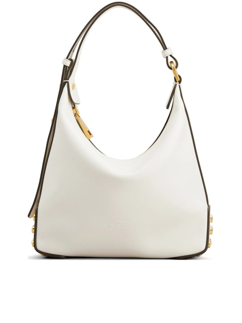 Tod's Structured Smooth Curved Shoulder Bag