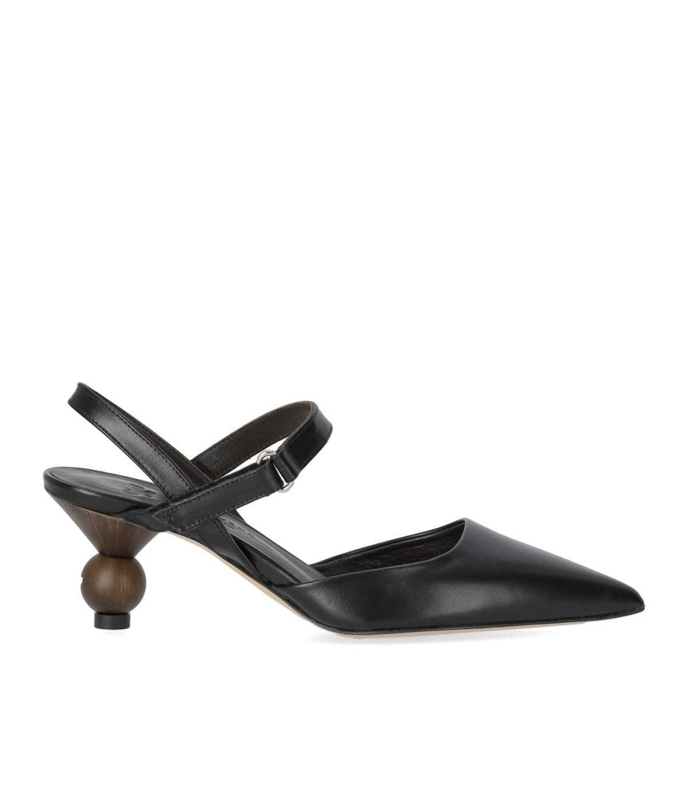 Max Mara Palo Black Slingback Pump