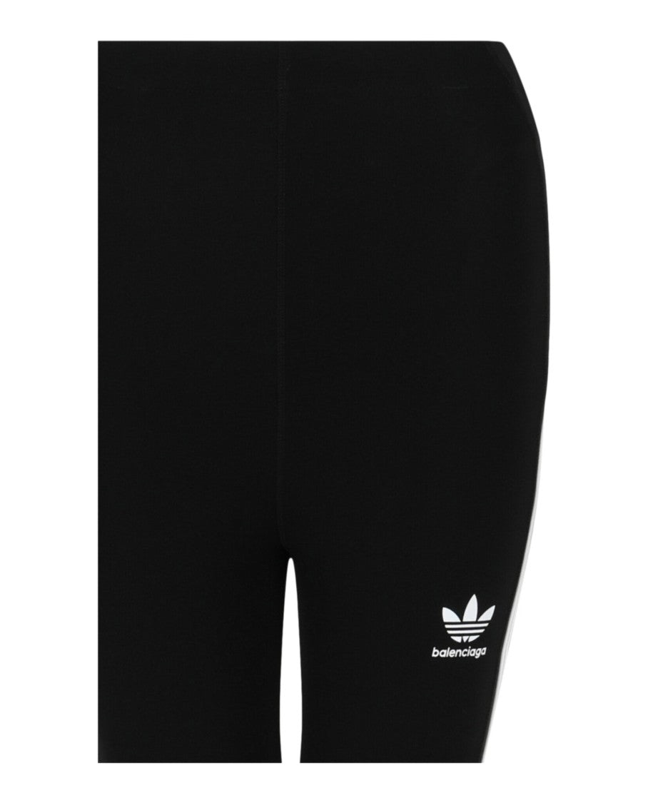 Balenciaga High-Rise Fitted Leggings With Tapered Leg Silhouette