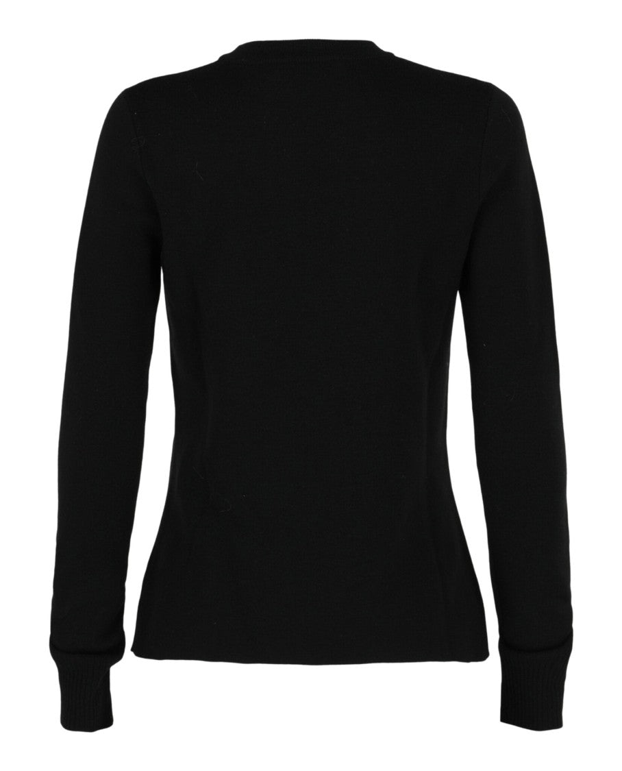 Alexander Mcqueen Sheer Mesh Chevron Panel Sweater