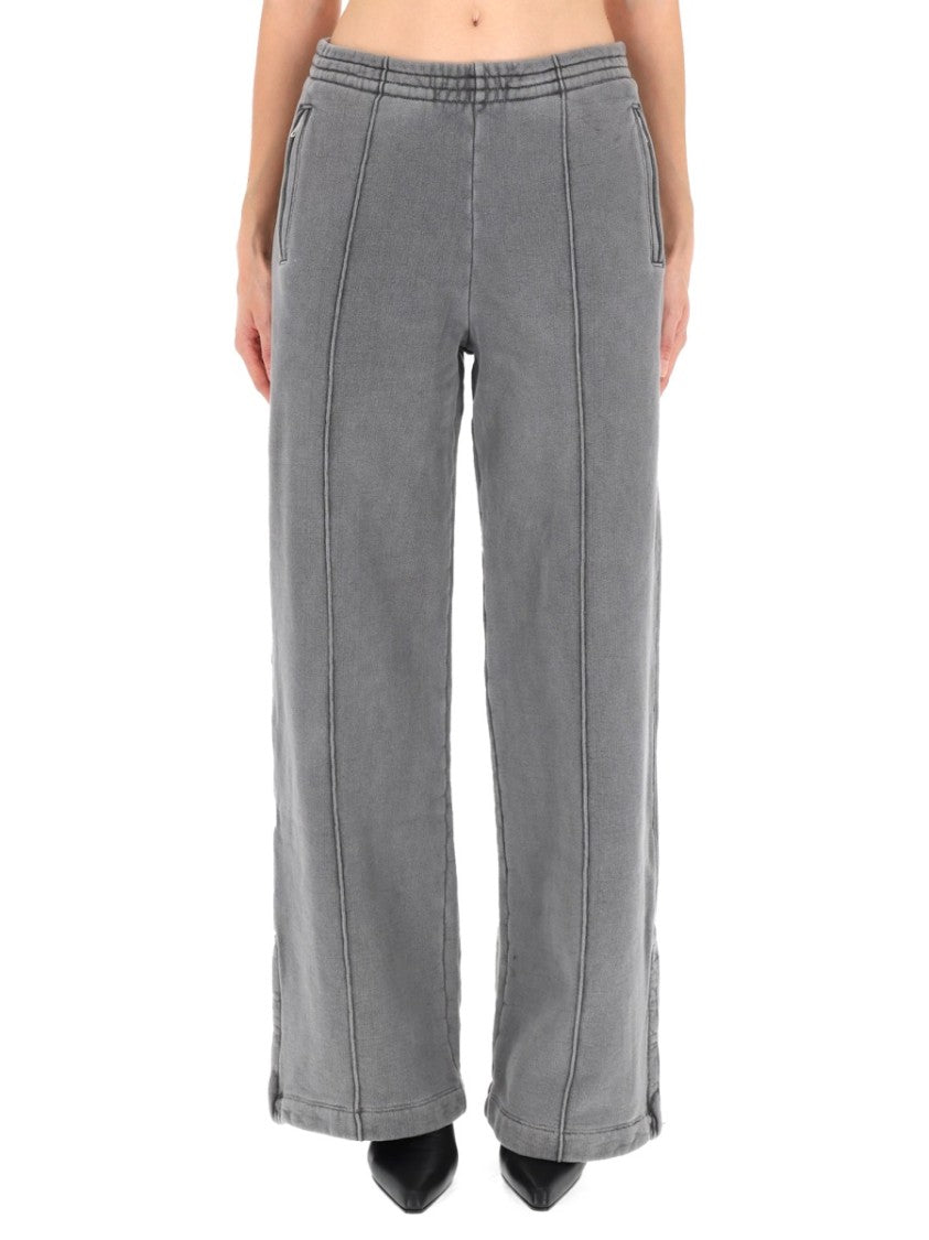 Our Legacy Wide-Leg Trousers In Washed Organic Cotton With Zippered Pockets