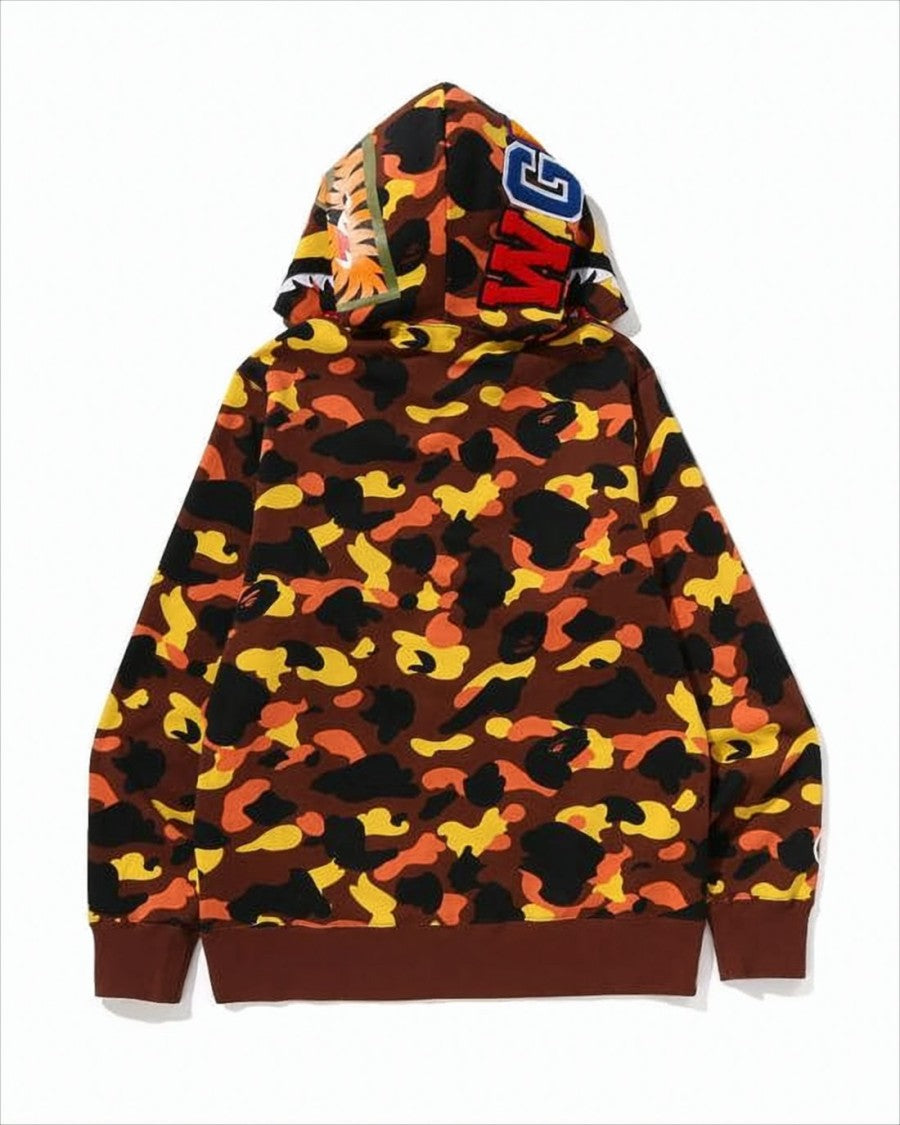 Bape Camouflage Print Bape Jacket With Hood