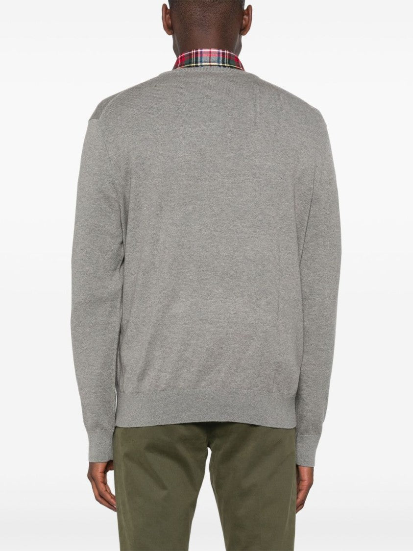 Polo Ralph Lauren Mélange Effect Cotton Blend Sweater