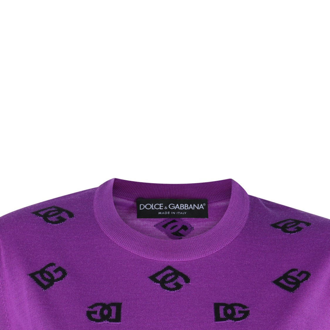 Dolce & Gabbana Purple Wool Knitwear
