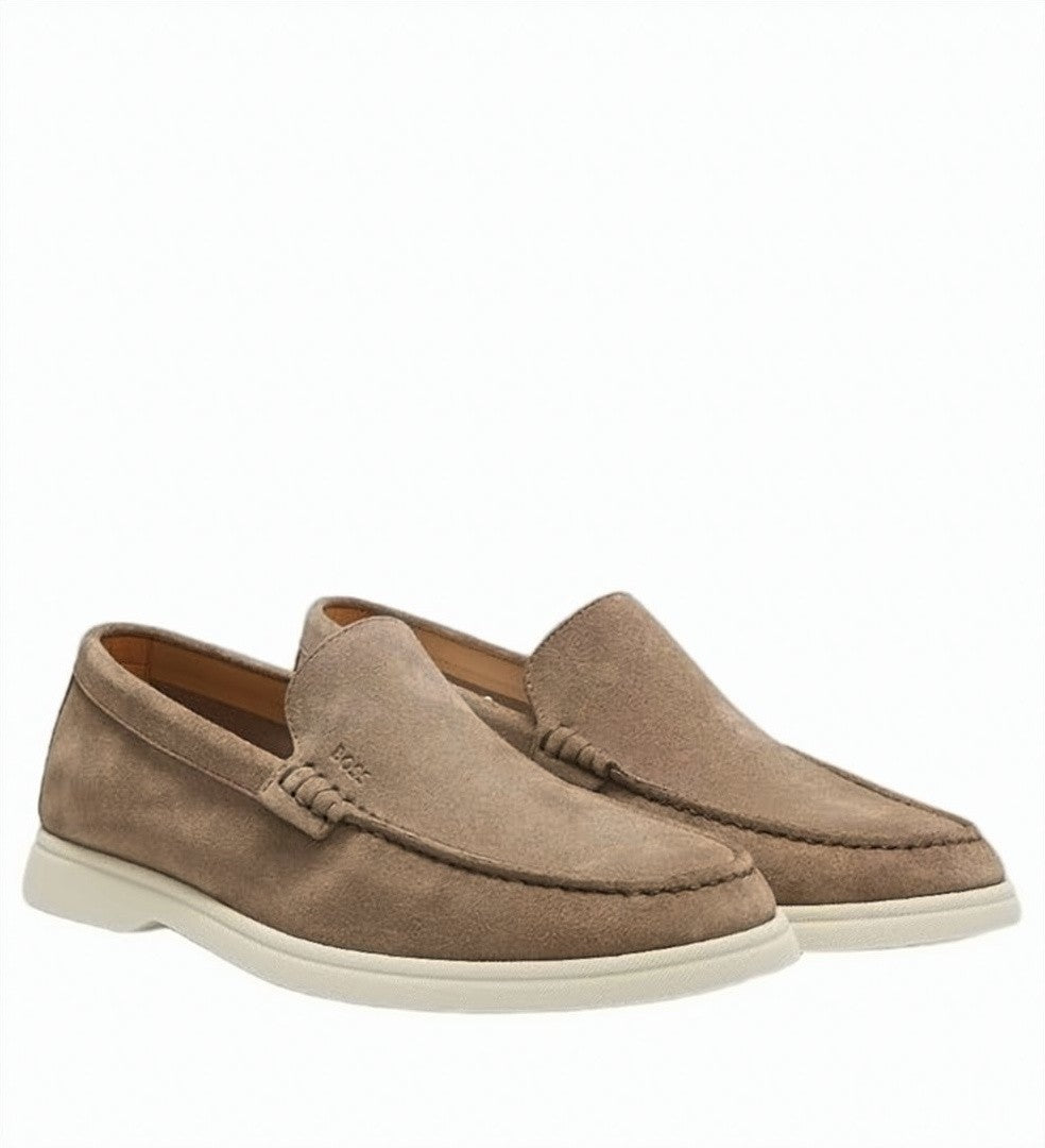 Boss Sienne Suede Slip On Loafers