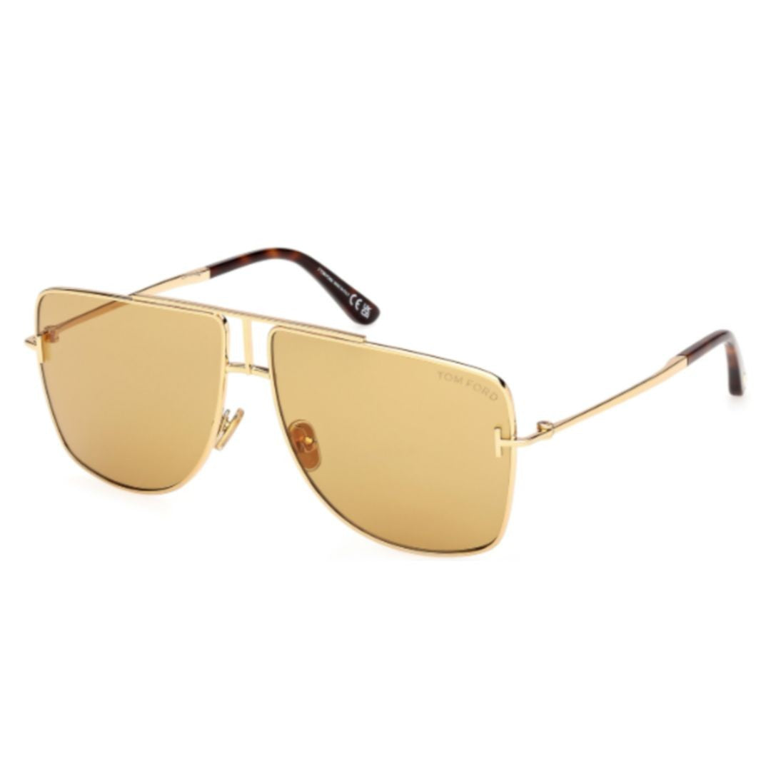 Tom Ford Ft1307 Gold-Tone Metal Frame Sunglasses