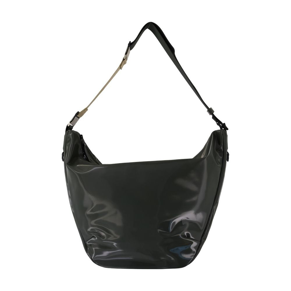 Rains Large Glossy Synthetic Crossbody Bag