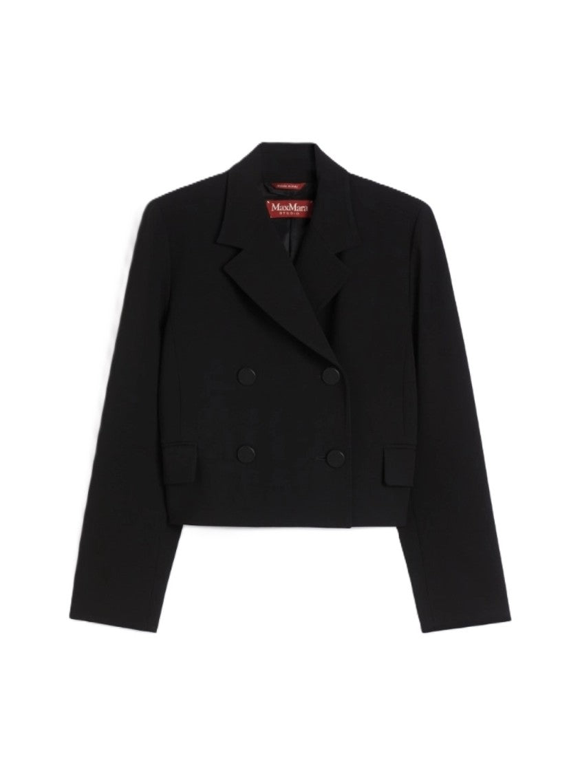 Max Mara Cropped Tailored Jacket With Notched Lapel