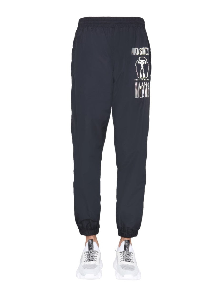Moschino Relaxed Fit Nylon Jogging Pants