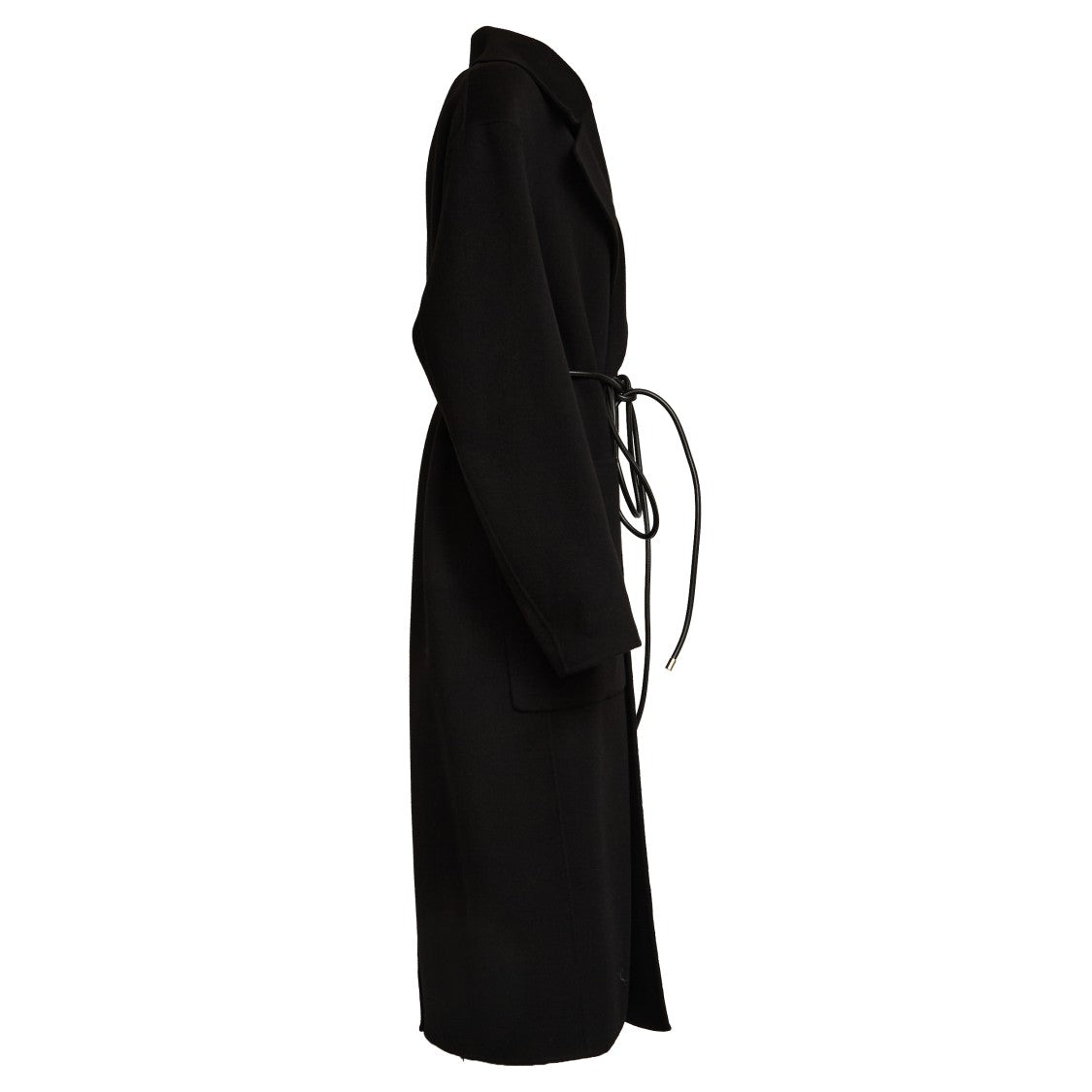 Sportmax Wrap Coat In Pure Wool Drap Double Fabric