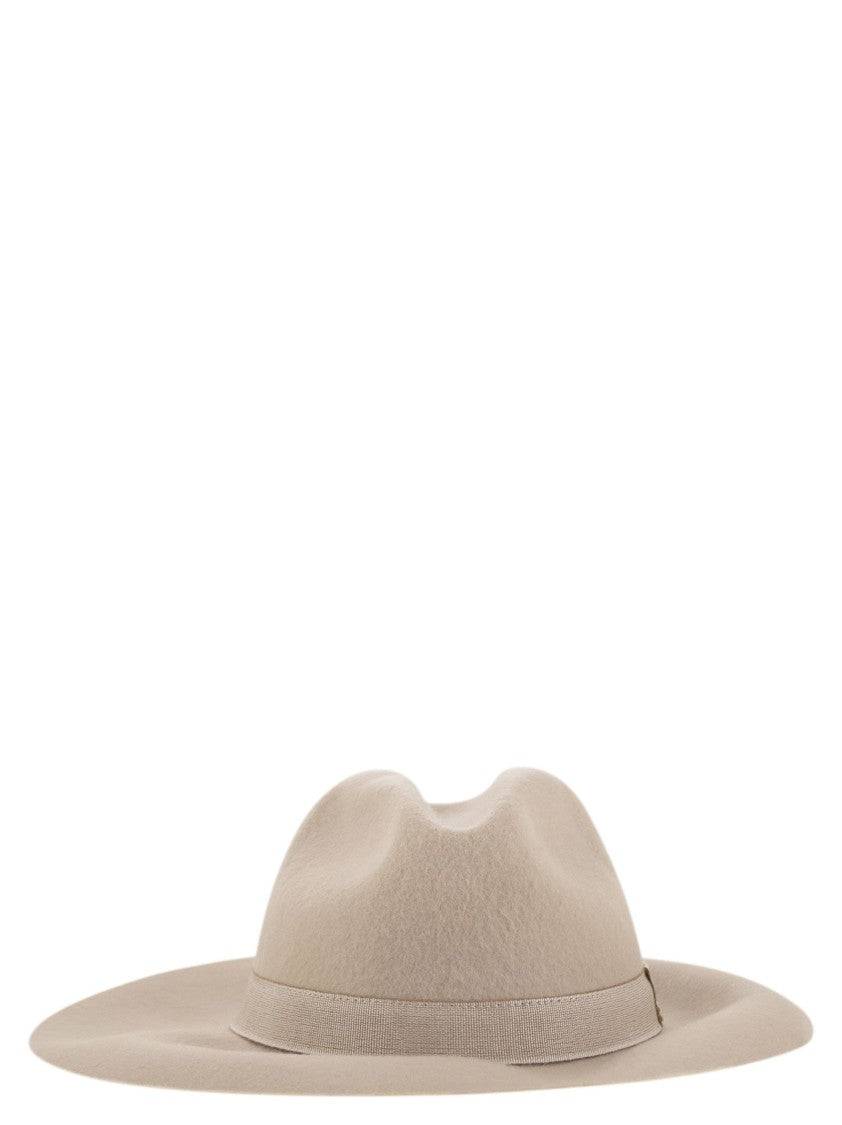 Fay Refined Wide-Brimmed Wool Felt Hat