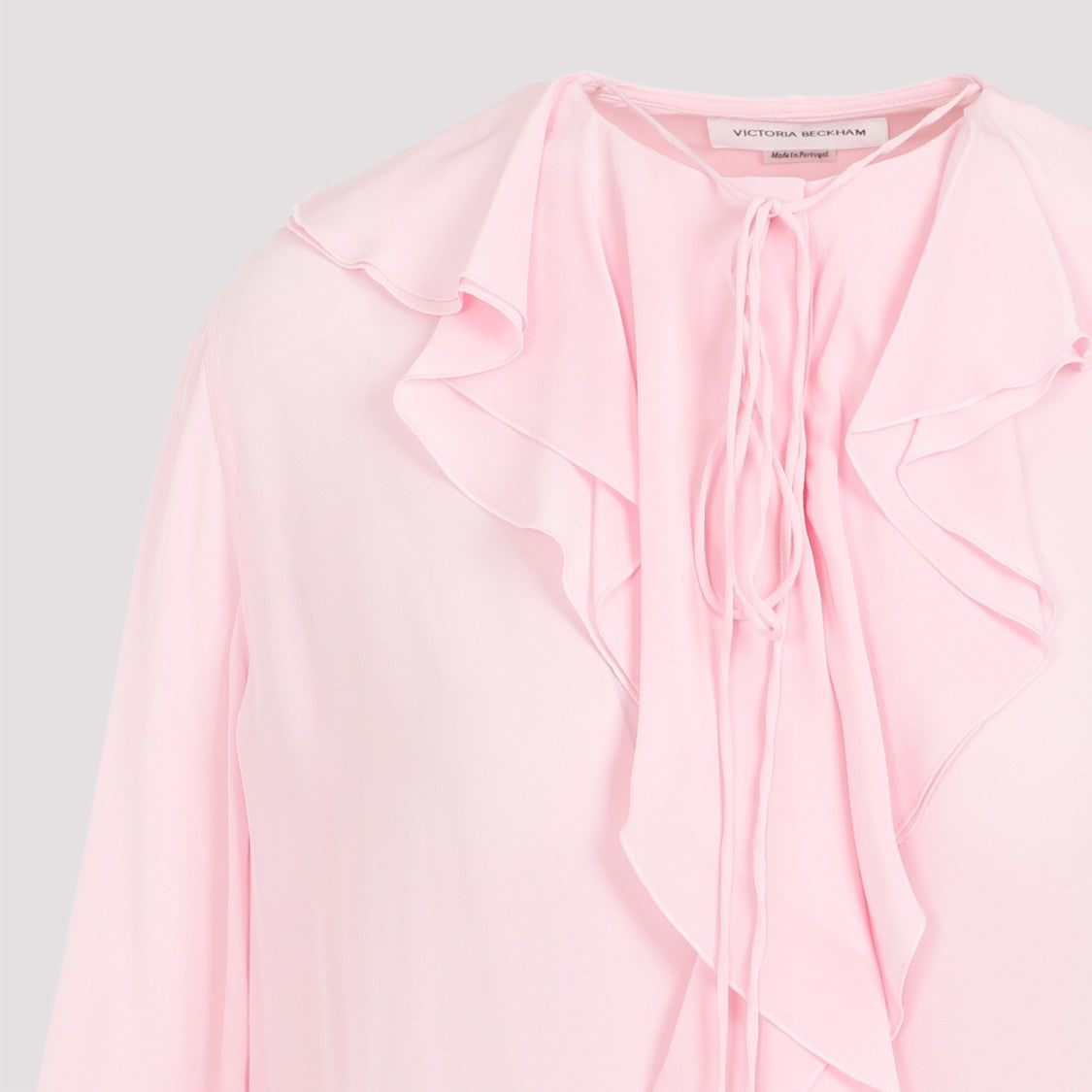 Victoria Beckham Romantic Orchid Silk Blouse