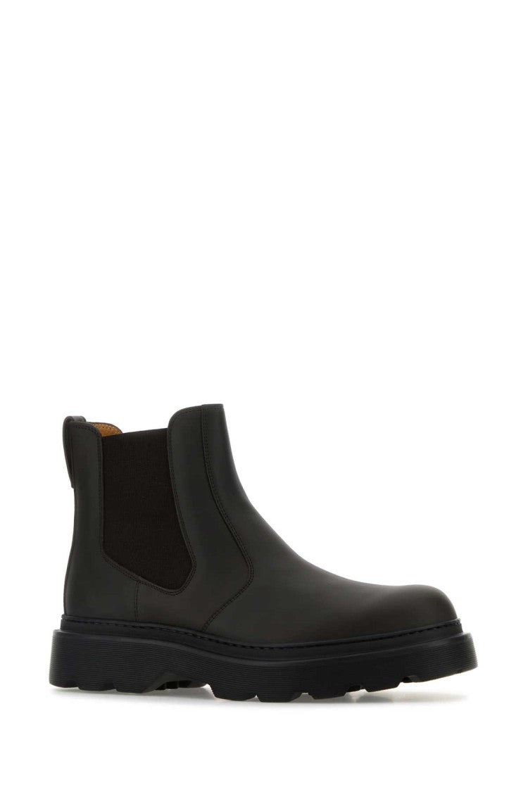 Tod's Dark Brown Leather Ankle Boots