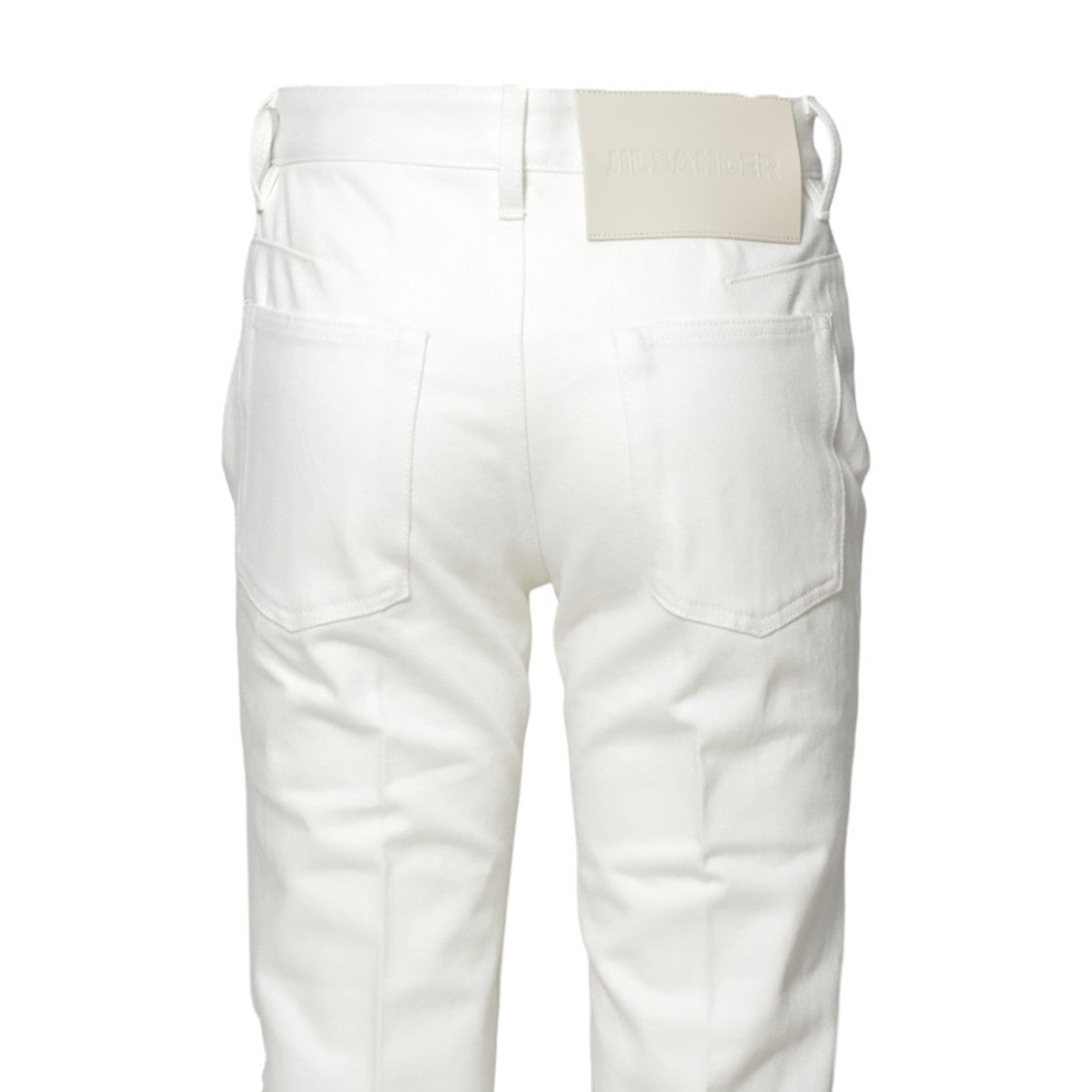 Jil Sander Flare Pants In Cream Denim