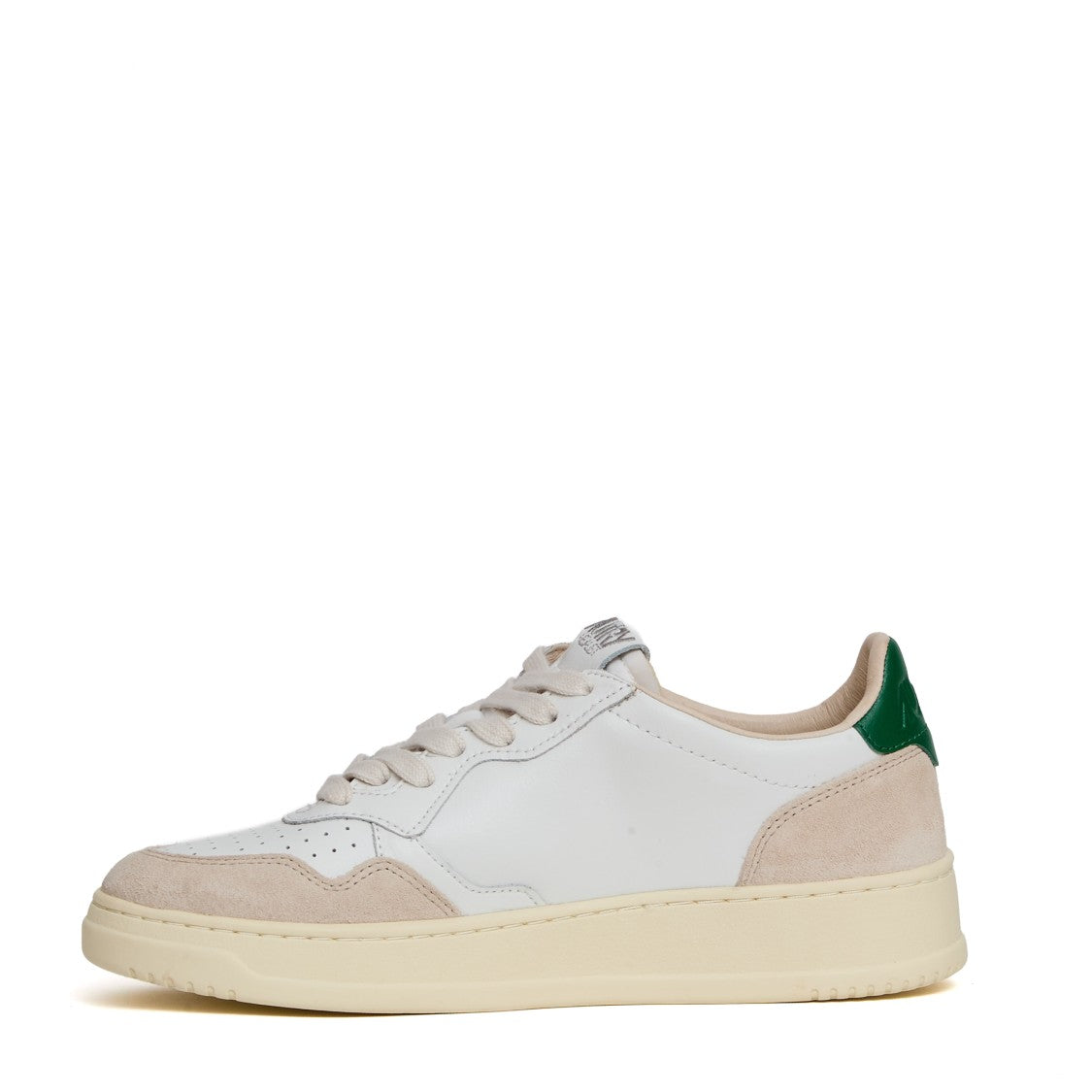Autry Medalist Low Sneakers In White/Amazon Leather